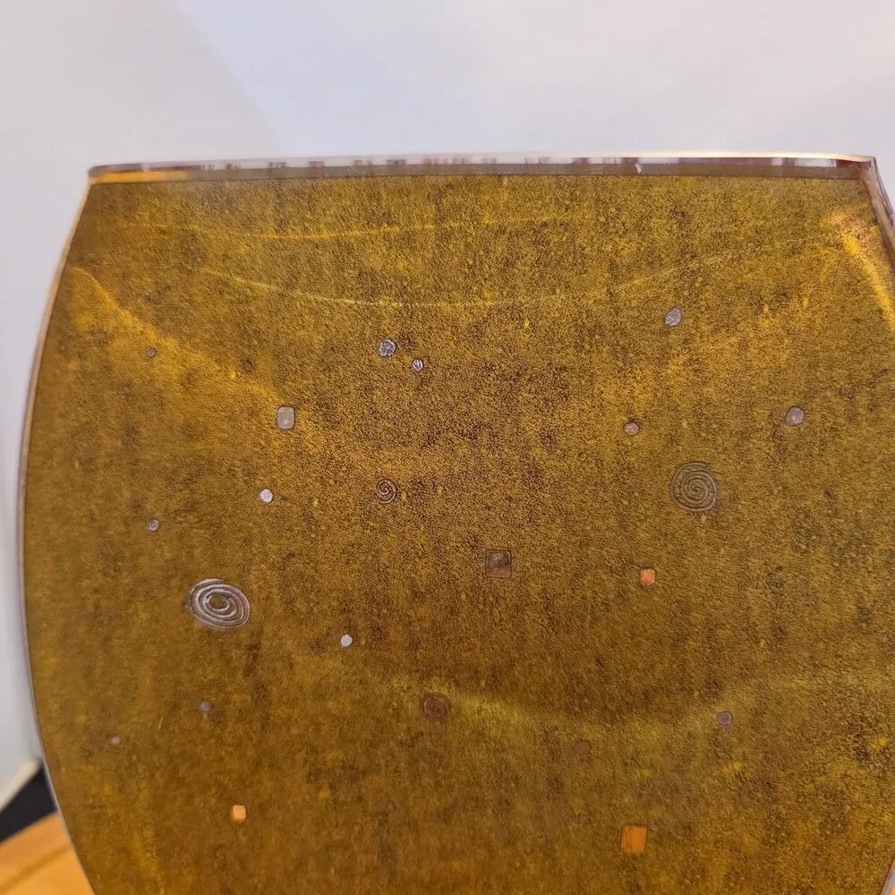 Goebel Artis Orbis Gustav Klimt The Kiss Der Kuss Art Glass Vase 9